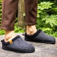thumbnail image 6 of Men'S Memory Foam Slippers - Winter Warm Indoor/Outdoor House Shoes with Soft Fabric Upper & TPR Sole, Slip-On Comfort for Home, Office, or Casual Wear - Solid Color Design, Indoor Slippers, Simple, 6 of 6
