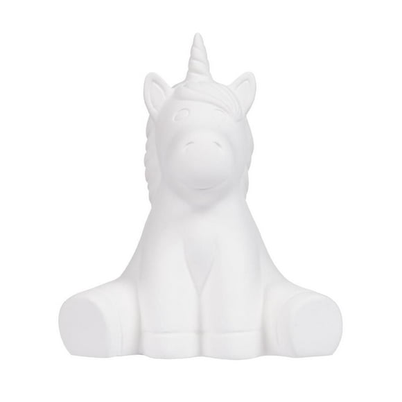 Create Basics Paintable Ceramic Unicorn Figurine, Ceramic Unicorn Figurine