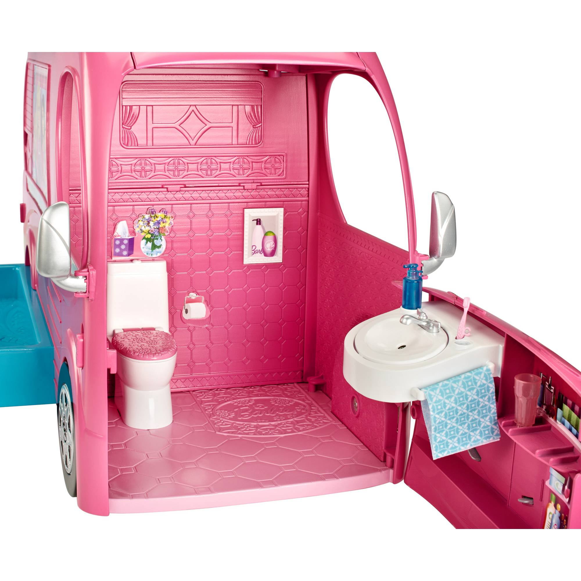 Машина для кукол купить. Фургон для путешествий Барби cjt42. Фургон автодом Барби cjt42. Фургон Mattel Barbie для путешествий Barbie Pop-up Camp cjt42. Дом фургон для Барби.