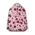 thumbnail image 2 of Nature Inspired Student Backpack with Mushroom and Flower Pattern Waterproof Scratch-Resistant Composite Oxford Cloth, Comfortable Adjustable Straps, Perfect for Student and Forest Lovers, 2 of 6