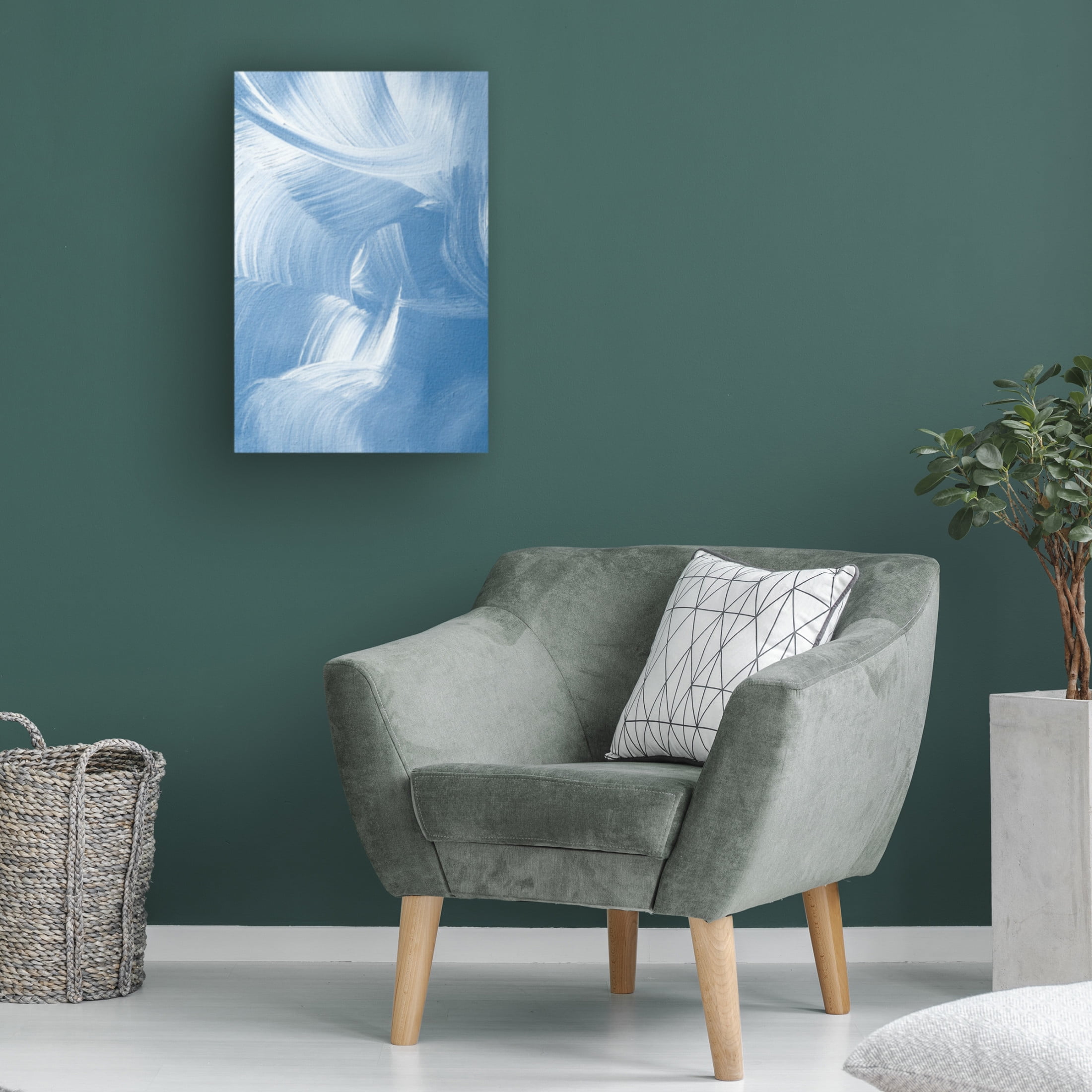 Trademark Fine Art uplusmestudio Acrylic Waves No 1 Canvas Wall Art