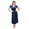 thumbnail image 1 of Vestido envolvente de terciopelo Roman Fashion /Juvenil, 3836 (Azul marino) azul marino CH, 1 of 5