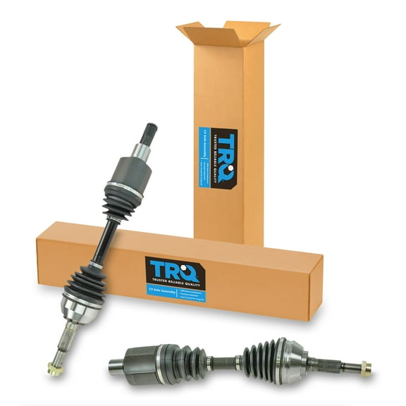 TRQ New Complete Front CV Axle Shaft Pair 2pc for Blazer S10 S-15 Sonoma Envoy CSA82462