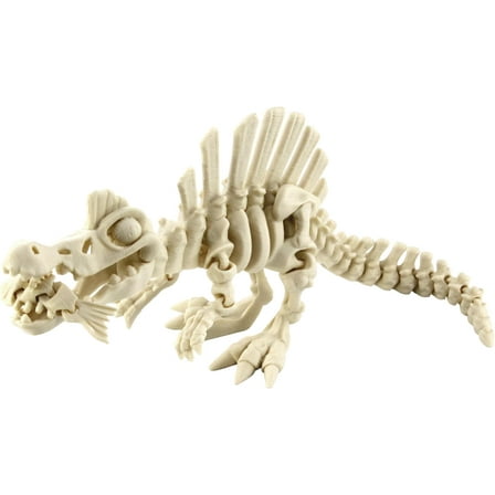 PowerTRC 3D Printed Skeleton Spinosaurus – Prehistoric Collectible Articulating Dinosaur 3D Figurine Desk Decoration for Teens and Adults, Made in USA