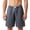 Gray, variant on WIZUTIZ Men's Casual Shorts Solid Color Mesh Elastic Waist Drawstring Pocket Sports Bottoms Polyester Breathable Relaxed Fit for Summer Outdoor Daily Leisure Mens Fashion