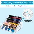 thumbnail image 3 of Organizador de esmaltes de uñas Pero Pero, estante acrílico transparente, 3 of 7