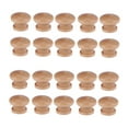 thumbnail image 4 of WRISTBIQUE 20Pcs Bamboo Circular Cabinet Hardware Drawer Pull for Hotel Use Small Round Knobs 1.1x0.9x1in, 4 of 8