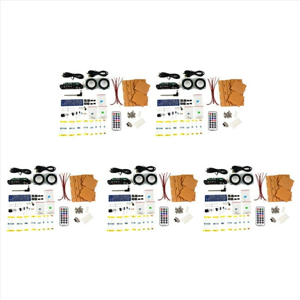 5X Kit de Altavoz Bluetooth DIY con Radio FM 87,5-108MHZ Kit Electrónico de Práctica de Proyecto de Soldadura DIY Ensamblaje de Soldadura