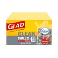 thumbnail image 1 of Glad® Easy-Tie® Clear Kitchen Catchers® Garbage Bags- Small 25 Litres, 48 Bags, 1 of 5
