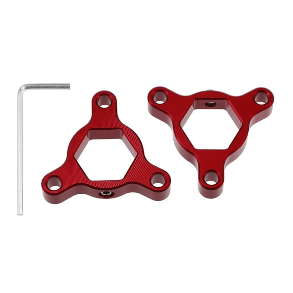 Unique Bargains 2pcs 17mm Red Aluminum Alloy Racing Motorcycle Rider CNC Fork Preload Adjusters for Most Motorcycle