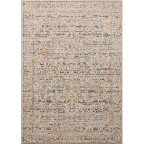 Loloi Milena Charcoal / Apricot 2'-0" x 3'-0" Area Rug