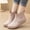 Beige, variant on Women's Ankle Rain Boots Waterproof Non-Slip Round Toe Slip on Short Wellies Comfortable Chelsea Rain Boots for Outdoor Beige 7(39)