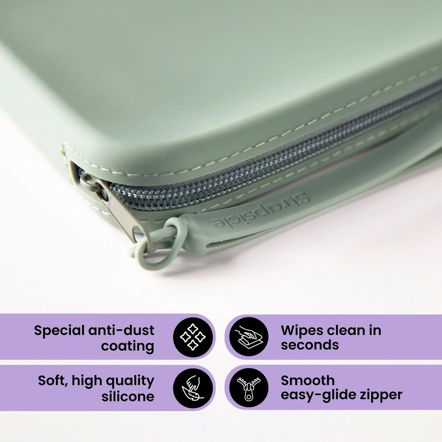 Strapsicle Large Clutch Sleeve for Select Kindle and Kobo E-Readers, Black