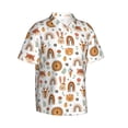 thumbnail image 2 of Daiia cute Rainbow Animal Hawaiian Shirt for Men Gentle Cotton Regular Short Sleeve Casual-Small, 2 of 9