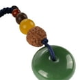 thumbnail image 2 of Harmony Jade Donut Healing Necklace - Colorful Chakra Gemstone Key Chains - Stone Disc Balancing Pendants For Jewelry Making, 2 of 7