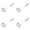 Silver 4PCS, variant on Jialinnn Steel Fine Mesh Food Strainer Kitchen Colander Sieve Hand Held Spoon Gold