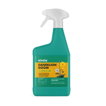 Sunday Dandelion Doom Broadleaf Herbicide Spot Treatment Weed Killer, 32 oz.