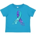 thumbnail image 3 of Inktastic Suicide Prevention Ribbon with Blue and Purple Hearts Boys or Girls Toddler T-Shirt, 3 of 5