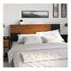 thumbnail image 2 of Cabecera de cama Queen Playcon Marbella Minimalista 151 cm Negro y madera naranja, 2 of 6