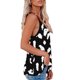 thumbnail image 2 of Top con tirantes finos para mujer, cuello en V, sin mangas, estampado de leopardo, Top informal de verano fresco a la moda, negro M, 2 of 5