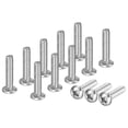 thumbnail image 1 of Uxcell 100-Pack 4-40x1/2 Tornillos de Máquina de Cabeza Plana de Acero Inoxidable 304, Tornillos Completamente Rosca para Muebles Plateados, 1 of 7