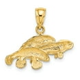thumbnail image 4 of FB Jewels 14K Yellow Gold Triple Manatee High Polish Pendant, 4 of 4