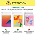 thumbnail image 2 of Case for iPad 7th Generation 10.2 Inch 2019, Full Body Protective Rugged Shockproof Case with Pencil Holder, Trifold Stand with Auto Sleep/Wake Smart Case Cover for iPad 10.2 2019 - Gray, 2 of 7