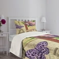 thumbnail image 3 of Ambesonne Colorful Quilted Bedspread Set 2 Pcs, French Landmarks Tower, Twin Size, Multicolor, 3 of 5