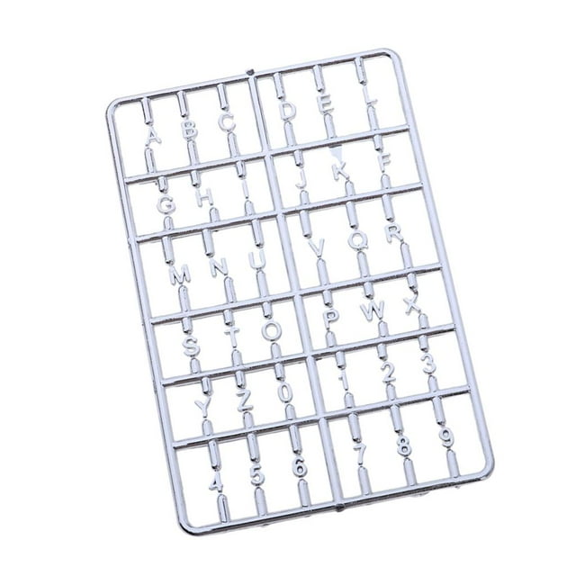 Milaget 1/12 Doll House Miniature Making Accessory Letters and Numbers Board