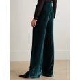 thumbnail image 5 of Velvet Pants for Women High Waisted Wide Leg Palazzo Pants Causal Outfits Long Flowy Trousers with Pockets, 5 of 6