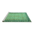 thumbnail image 2 of Ahgly Company Machine Washable Indoor Rectangle Persian Turquoise Blue Traditional Area Rugs, 2' x 4', 2 of 4