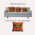 thumbnail image 6 of 16" x 16" Simply Daisy Colorful Swallowtail Indoor/Outdoor Pillow, Perfect Orange Qty 1, 6 of 6
