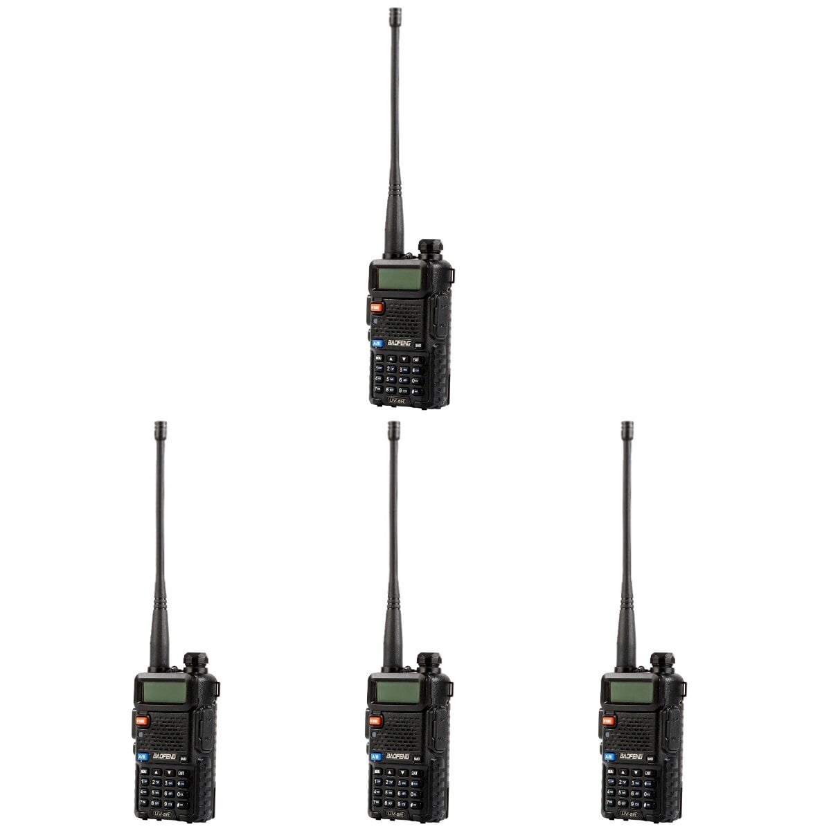4 X Dual Way Radio Scanner Transceiver Handheld Police Portable Antenna