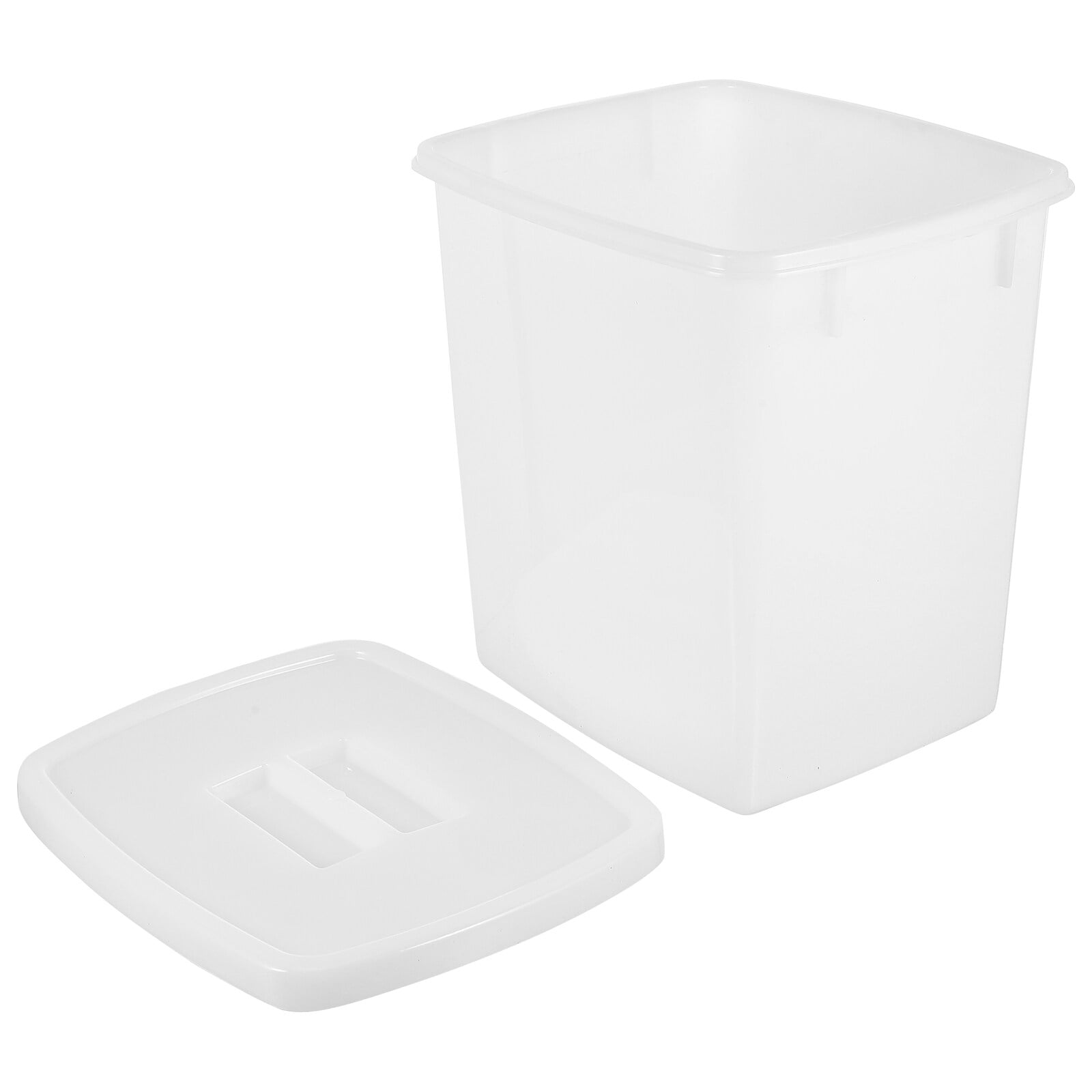 WHAMVOX  Ice Bucket with Lid Container Storage for Kitchen Counter White