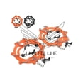thumbnail image 2 of Crampons Shoe, crampón para nieve, senderismo, senderismo, 8 dientes, naranja, 2 of 6