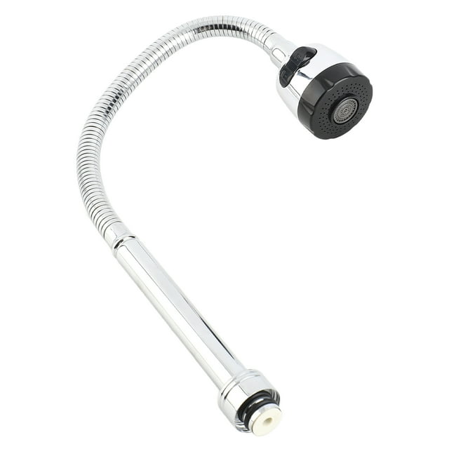 Grifo Para Fregadero De Cocina Con Caño Giratorio De Acero Inoxidable 304 Con Cabezal Rociador De Doble Función Para Tazón Simple O Doble, Acabado Cromado