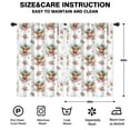 thumbnail image 2 of Blackout Kids Curtains,White Highland Cow Flower Bow Pattern Childrens Insulated Curtains Set Of 2,Bedroom Essentials,Toddler Room Decor 42"x63", 2 of 5