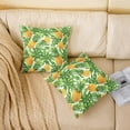thumbnail image 4 of Cartoon Pineapple Pillow Covers for Home Sofa Bed Couch Fruit Style Throw Pillow Covers for KidsYellow Pineapple Green Leaf Cushion Covers Fresh Pineapple Pillowcases, 18X18 Inches Set of 4, 4 of 6