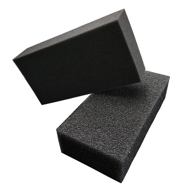 BUYISI Extra Soft Black Sponge For Car Cleaning Large Surface Area 21 5Cmx11 5Cmx5Cm Thin