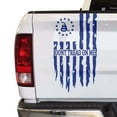 thumbnail image 1 of Dont Tread On Me Gadsden Flag Distressed American USA US Flag Truck Tailgate Vinyl Decal Compatible with most Pickup Trucks 1776 Betsy Ross Flag Decal (11" x 20", King Blue), 1 of 8