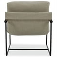 thumbnail image 4 of Maddie Home Modern Wood & Polyester Fabric Accent Chair in Beige, 4 of 5