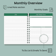 thumbnail image 6 of POPRUN Teacher Planner 2026-2027, 8.5"x11", Academic Year Lesson Plan Book for Teachers(Jul.26 - Jun.27), Weekly and Monthly with Gradebook, Inner Pocket, Leather Hard Cover for Classroom, Evergreen, 6 of 9