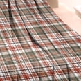 thumbnail image 3 of Red and Green Plaid Christmas Pattern Blanket,Comfortable Soft Flannel Throw Blanket,All Season,Warm Lightweight Blankets for Sofa Bed Couch Living Room Chair,30"x40", 3 of 4