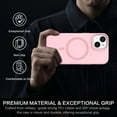 thumbnail image 6 of VENINGO Magnetic for iPhone 13 Case & iPhone 14 Case 6.1" Compatible with Mag-safe,Soft Liquid Silicone Gel Rubber Bumper Shockproof Protective Phone Cover for iPhone 13 & iPhone 14, Pink, 6 of 8