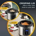 thumbnail image 3 of Crock Pot SCCPPA800-V1 8 Quart Express Crock Programmable Slow Cooker & Pressure Cooker with Air Fryer Lid, Stainless Steel, 3 of 6