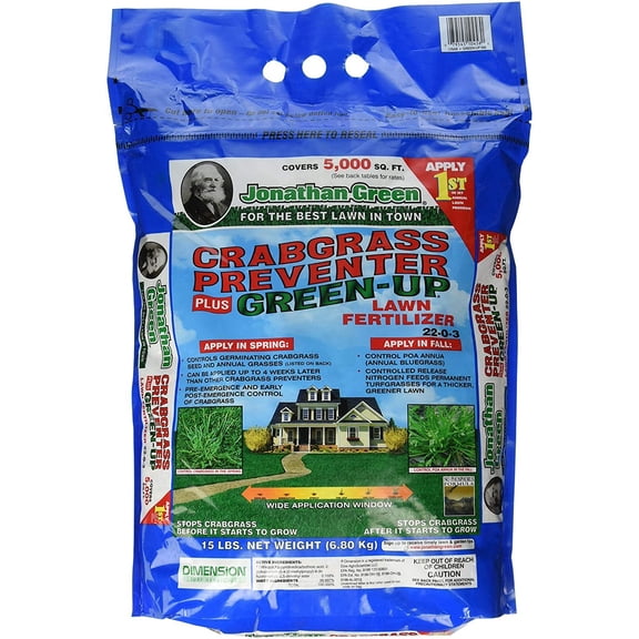 Jonathan Green 10458 Crabgrass Preventer Plus Green-Up Lawn Fertilizer