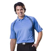 Monterey Club Men's Bamboo Charcoal Blend Contrast Golf Polo Shirt #1079