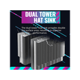 thumbnail image 3 of Cooler Master Hyper 620S Dual Tower CPU Air Cooler, ARGB Sync, 120mm PWM Fan, 6 Pipes, 3 of 15