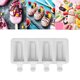 thumbnail image 5 of Inteprter Molde para helados de 4 rejillas, bandeja para hacer Chocolate DIY, molde antiadherente de silicona para helados, incluye asas de Herramientas y accesorios para hornear 4 ranuras, 5 of 6