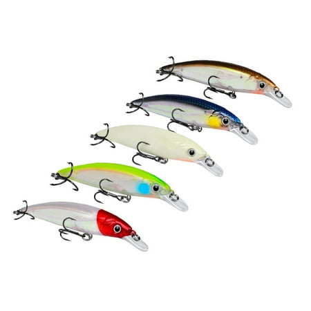 ANXPTIME Trout Walleye Lures Swimbait Minnow Fishing Lures Glow Hard Baits